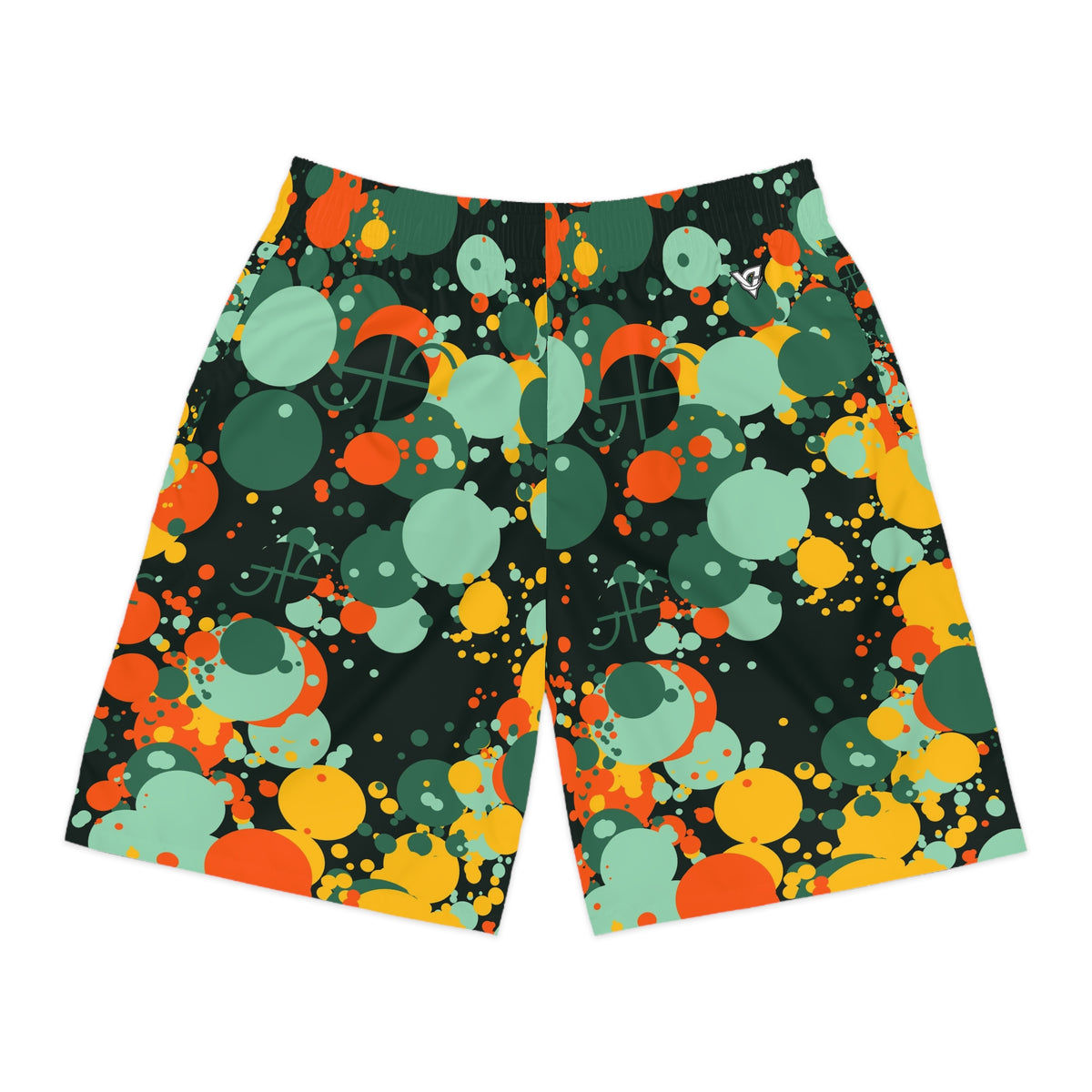 Basketball Jungle Juice Splash Zone Men's Athletic Shorts with Pockets