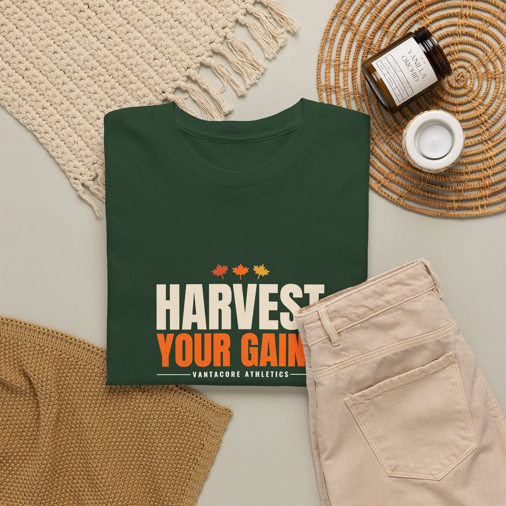 Harvest Your Gains | Men's Graphic Gym T-Shirt