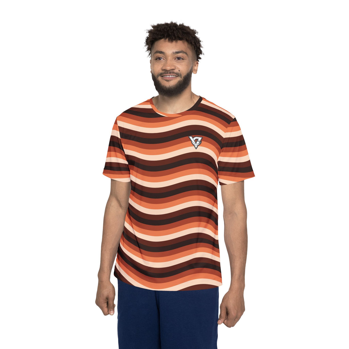 Terracotta Wave Multipurpose Athletic Shirt