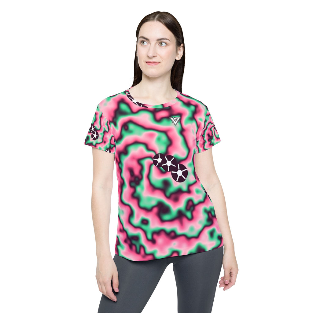 Soccer Flamingo Fizz Tie-Dye Spin Women's Sports Jersey