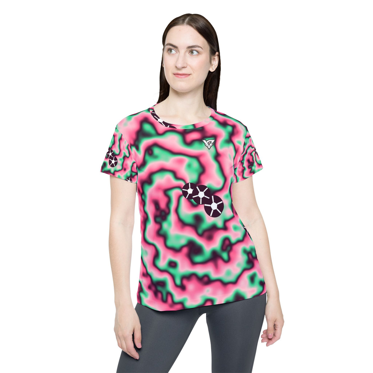 Soccer Flamingo Fizz Tie-Dye Spin Women's Sports Jersey