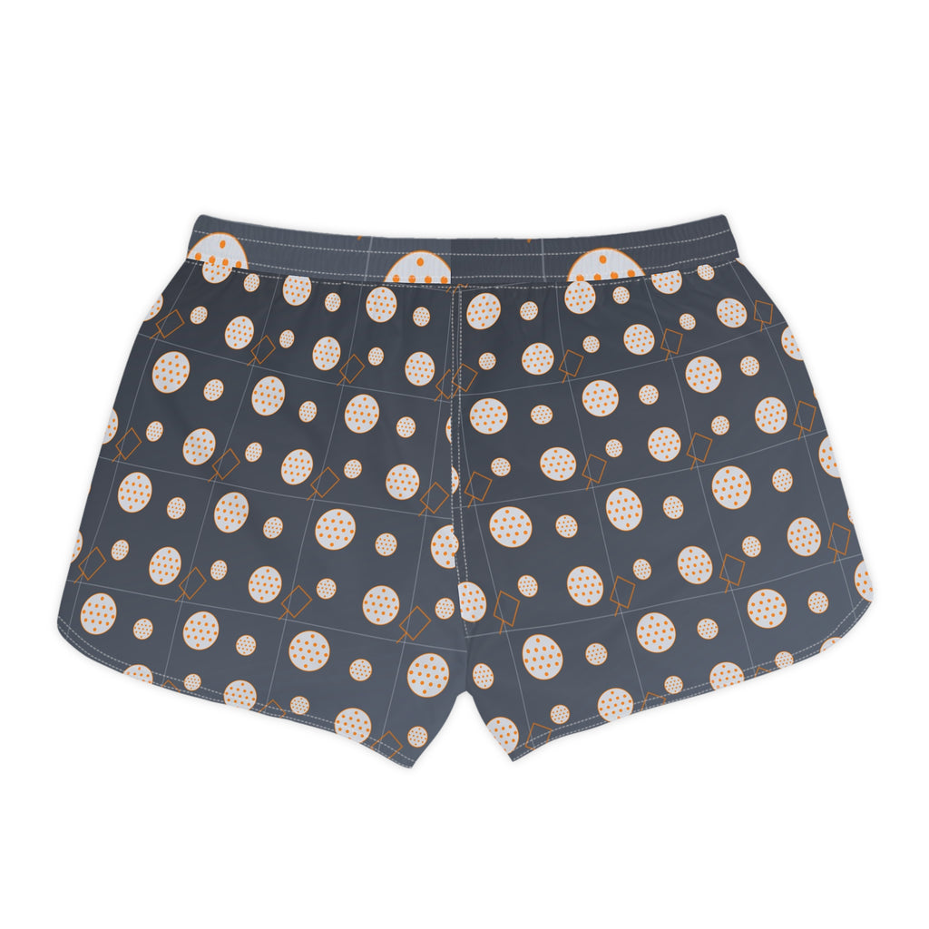 Pickleball Slate Storm Dink Dot Women's Athletic Shorts with Pockets