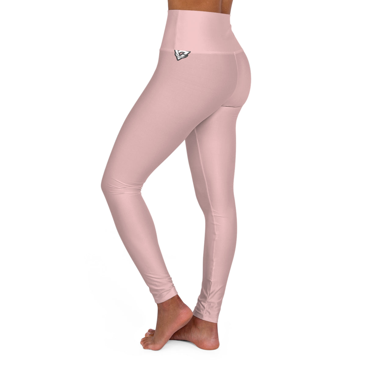 Blush Pink Essential High-Waisted Yoga Leggings
