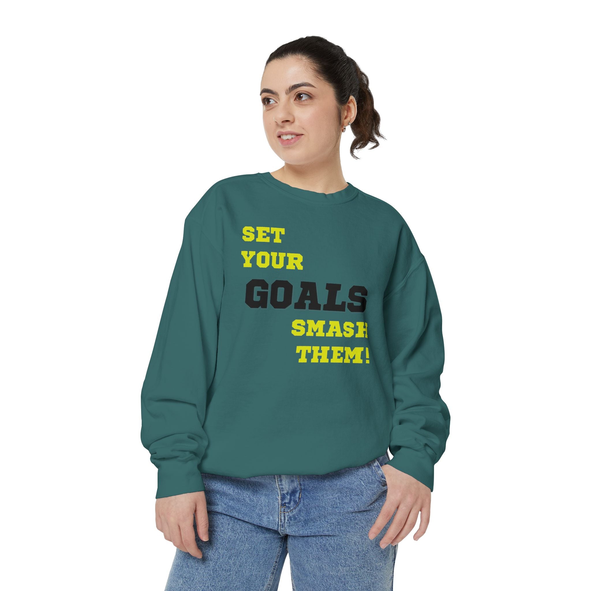 Set Goals | Motivational Crewneck Sweatshirt