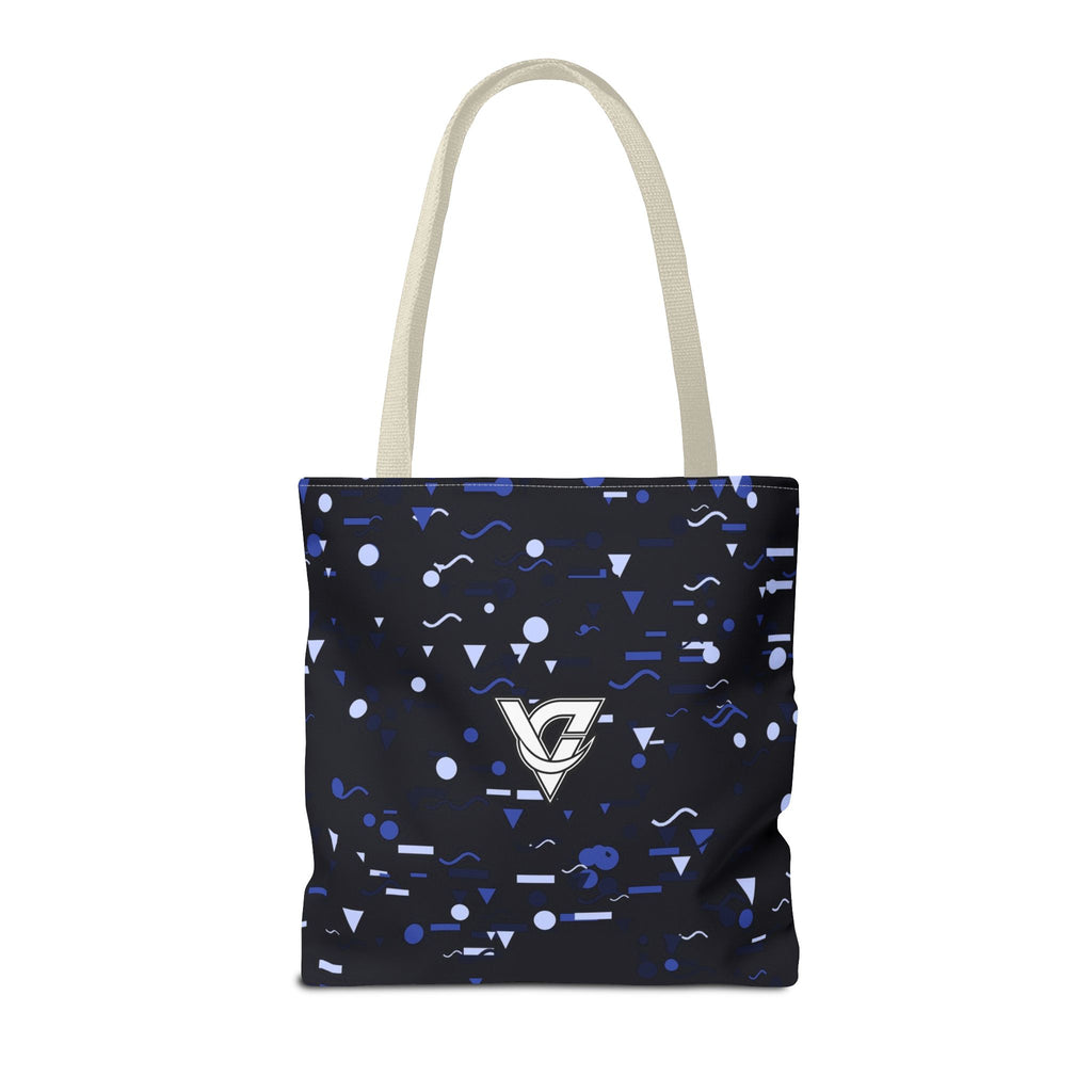Midnight Confetti Tote Bag — All-Over Print Gym & Everyday Tote