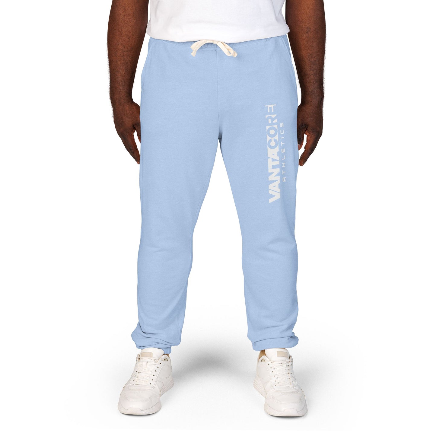 Copy of Vertical 'VANTOCOL?' Graphic Sweatpants — Garment-Dyed Fleece Joggers