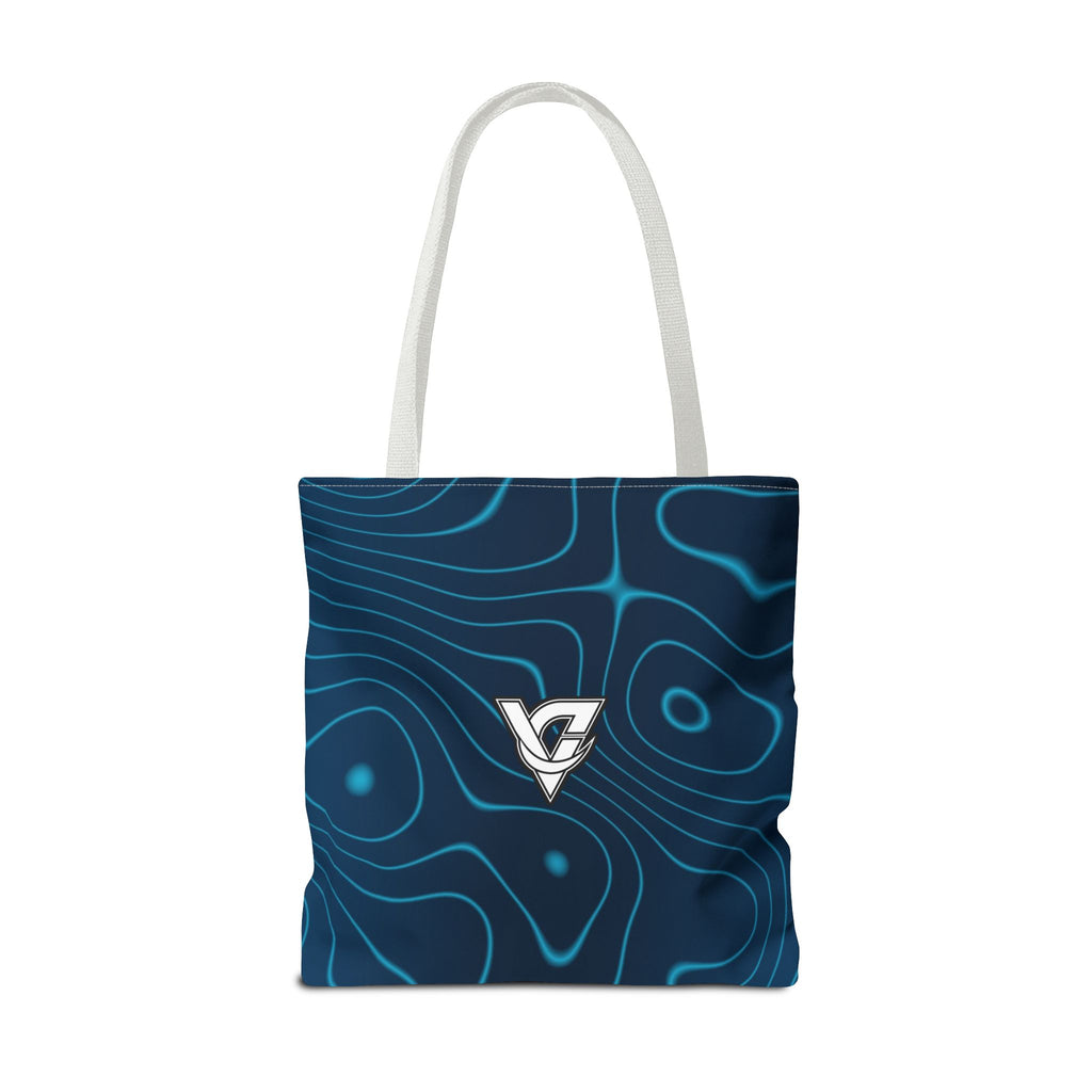 Ocean Topo Tote Bag — All-Over Print Gym & Everyday Tote