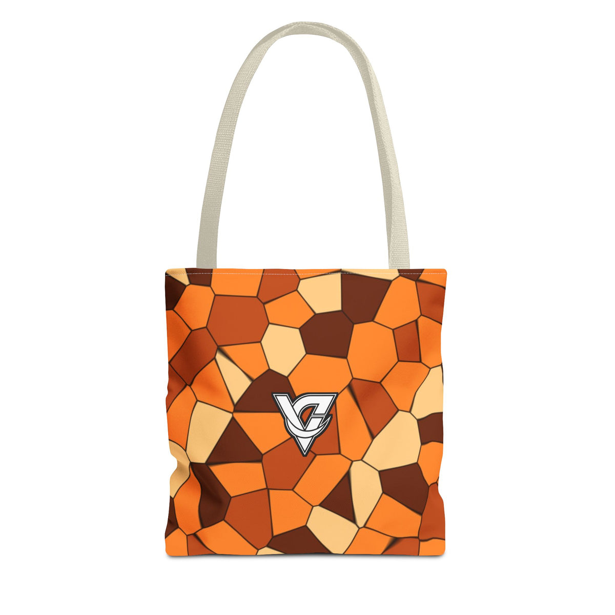 Pumpkin Mosaic Tote Bag — All-Over Print Gym & Everyday Tote