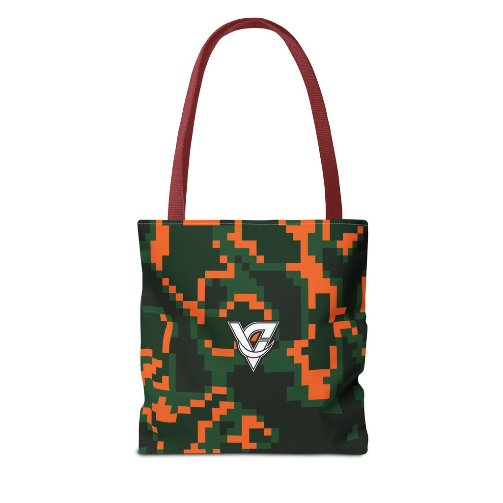 Evergreen Ember Digital Camo Tote Bag — All-Over Print Gym & Everyday Tote