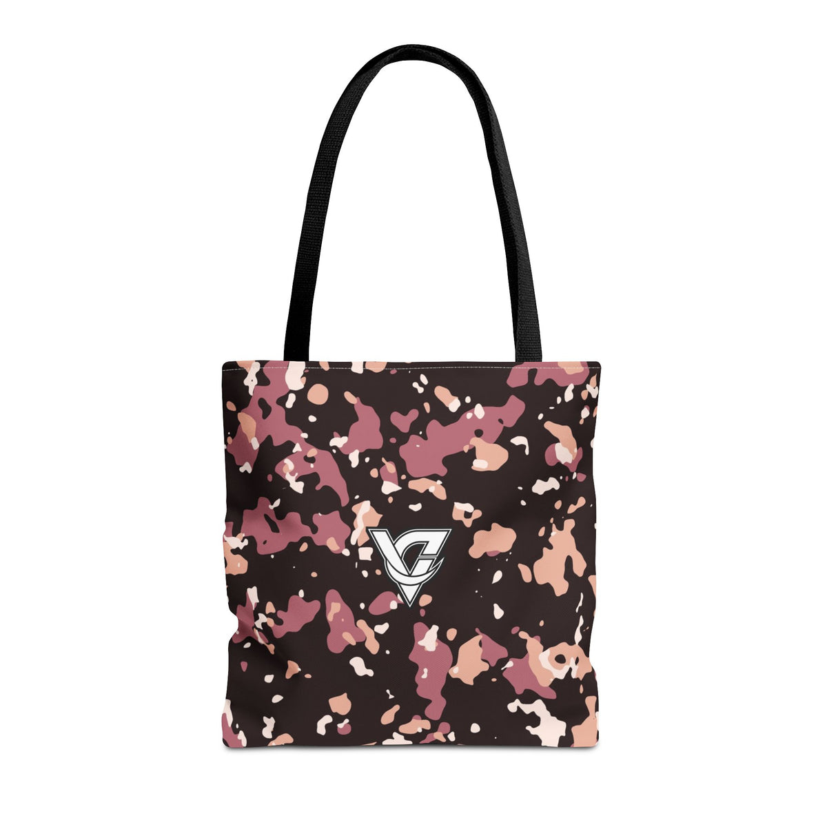 Rose Gold Splatter Tote Bag — All-Over Print Gym & Everyday Tote