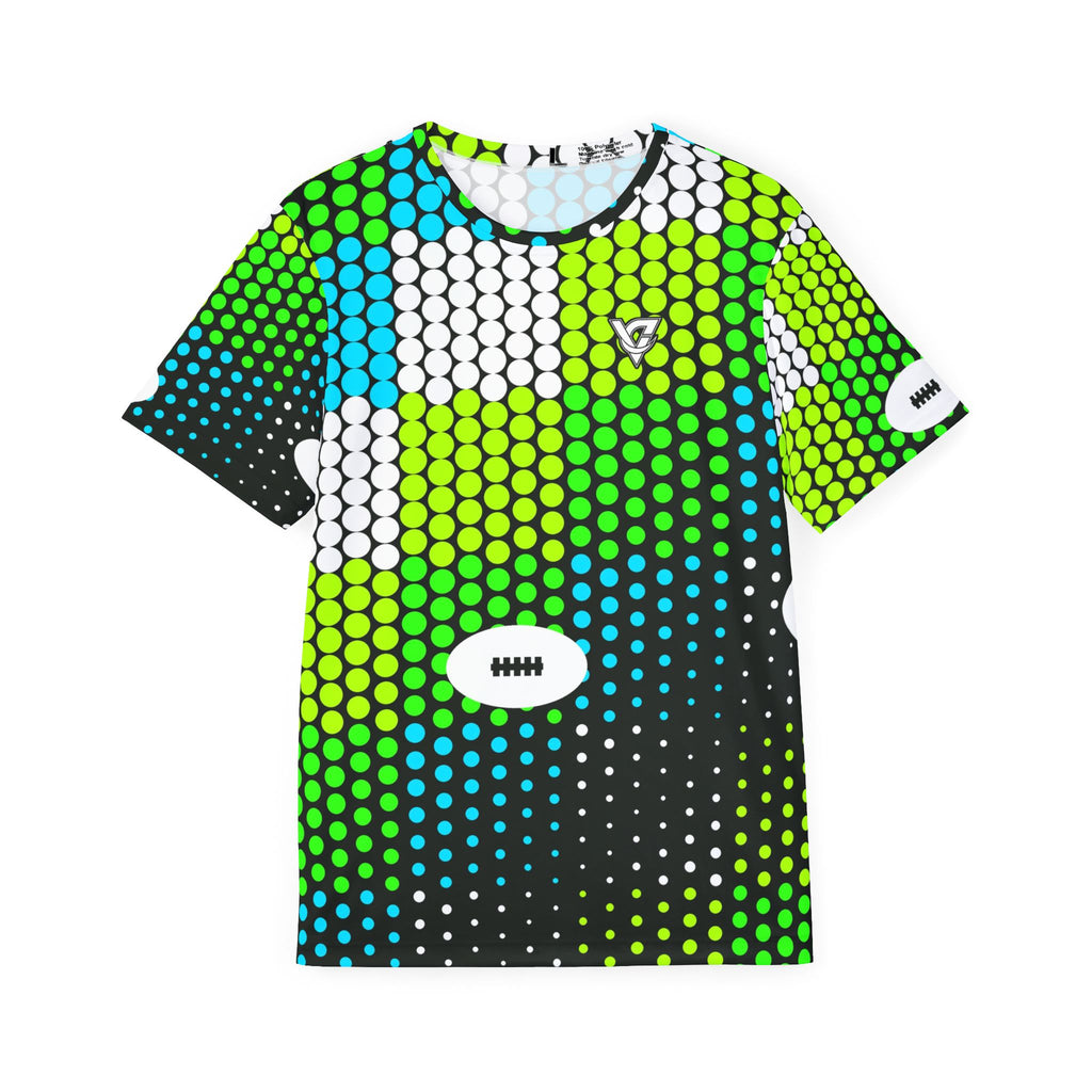 Football Lime Riot Halftone Pulse Men's Sports Jersey