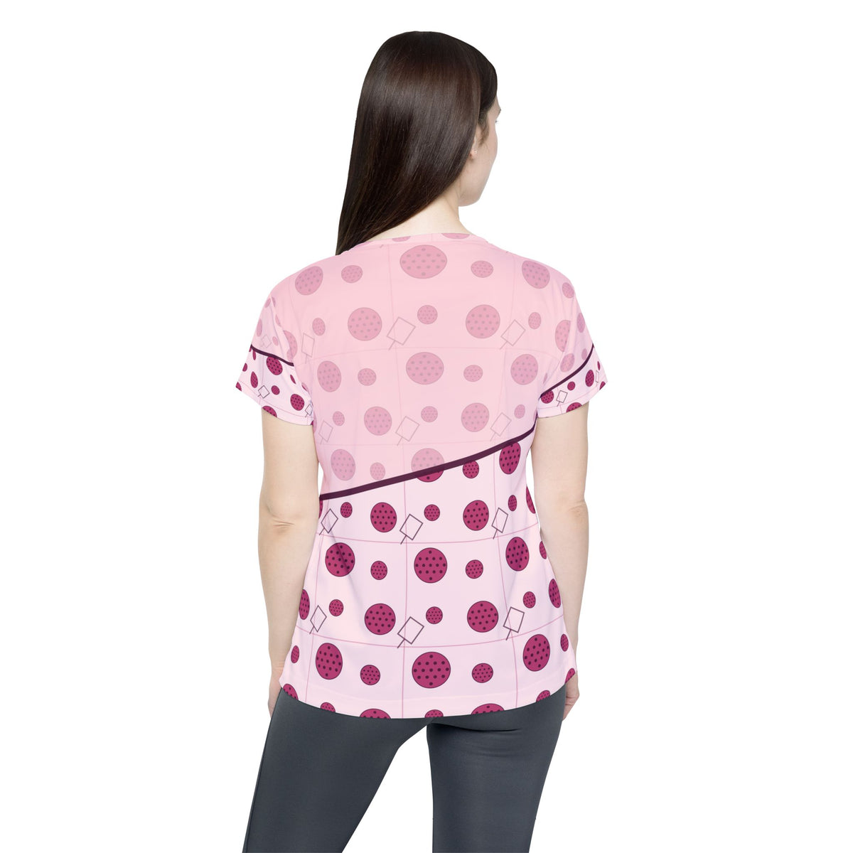 Pickleball Blush Rose Dink Dot Women's Sports Jersey