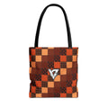 Rust Patchwork Tote Bag — All-Over Print Gym & Everyday Tote