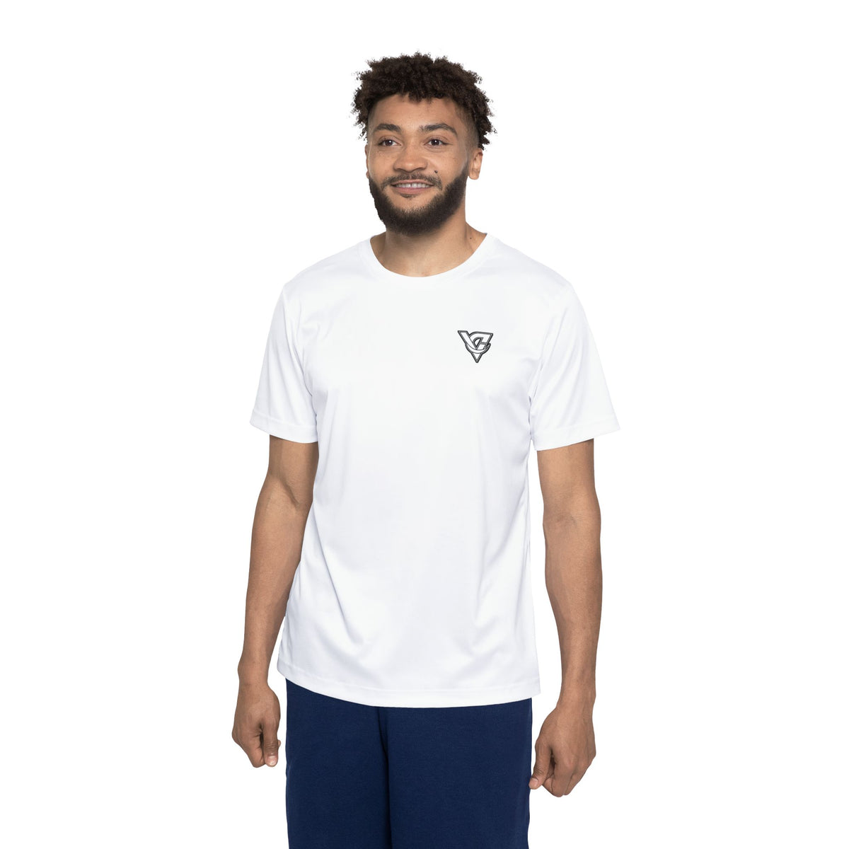 Vantacore Solid White Men's Sports Jersey