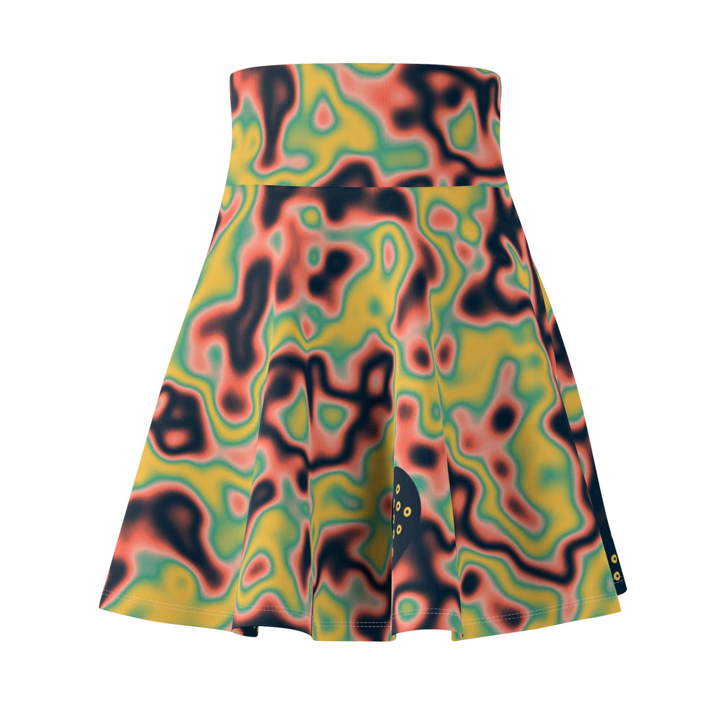 Golf Coral Reef Marble Flow Women's Athletic Skater Skirt