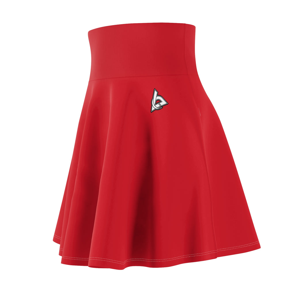 Vantacore Solid Red Women's Athletic Skater Skirt