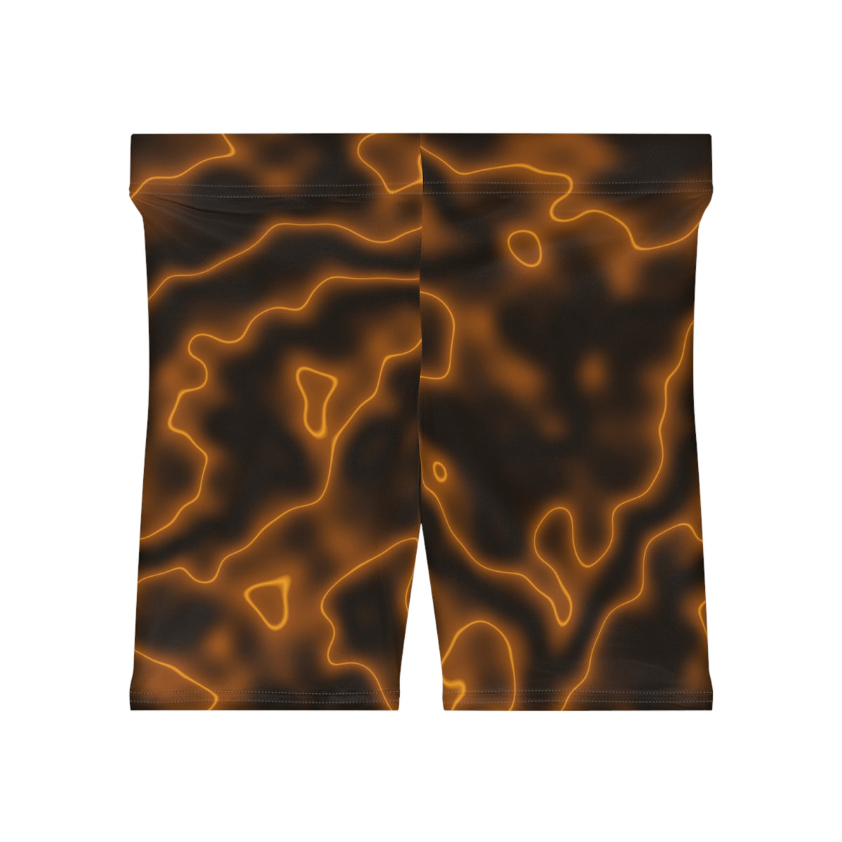 Amber Marble Women's Biker Shorts — High-Waist Workout Shorts