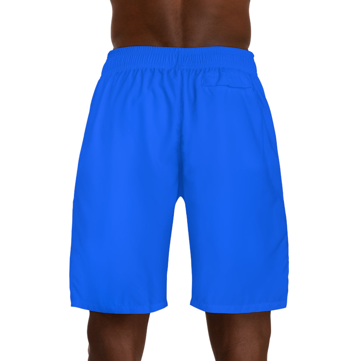 Vantacore Solid Electric Blue Men's Athletic Shorts with Pockets