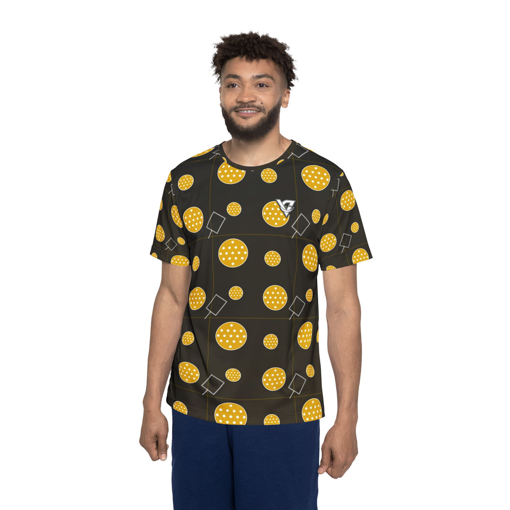 Pickleball Gold Rush Dink Dot Men's Sports Jersey