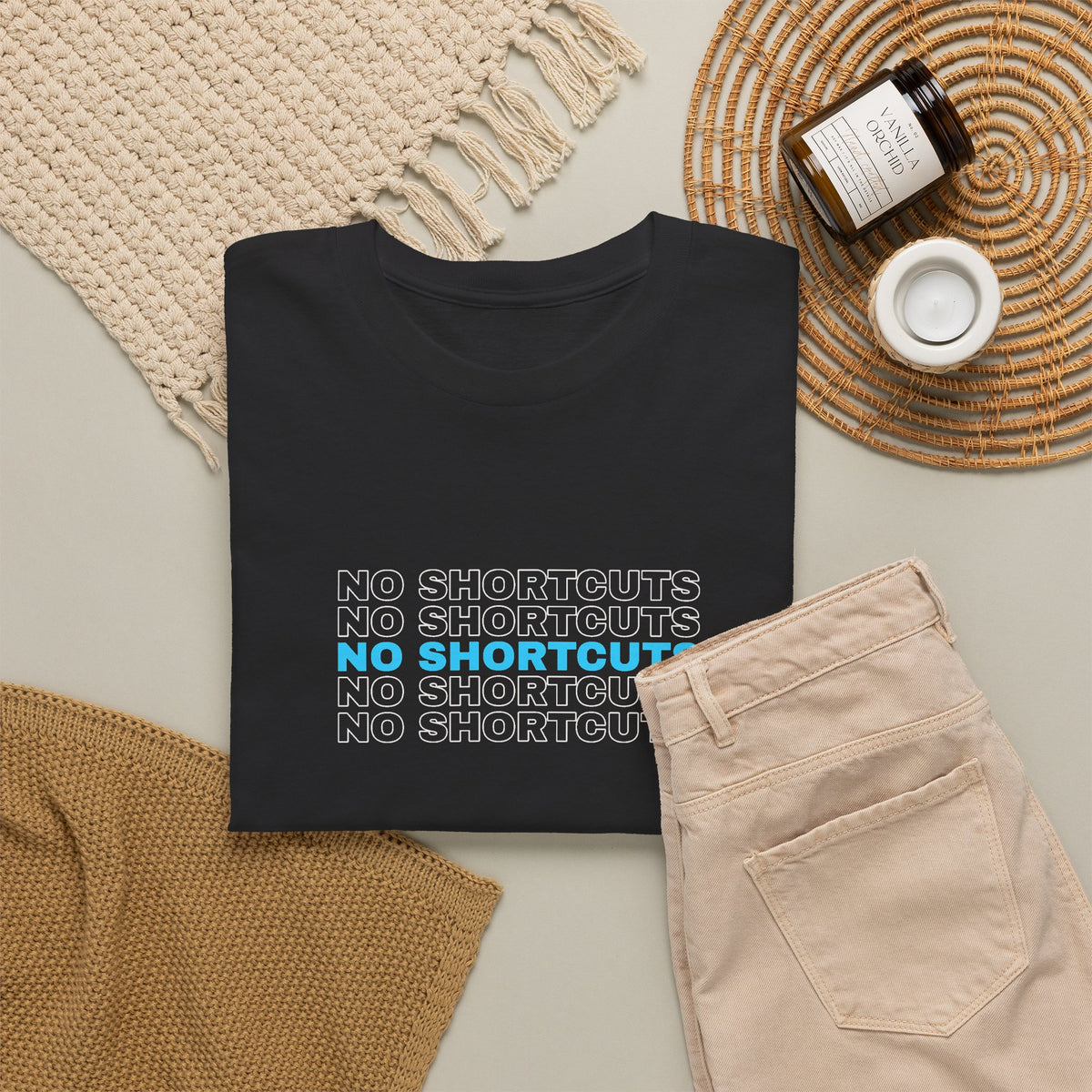 No Shortcuts | Men's Graphic Gym T-Shirt