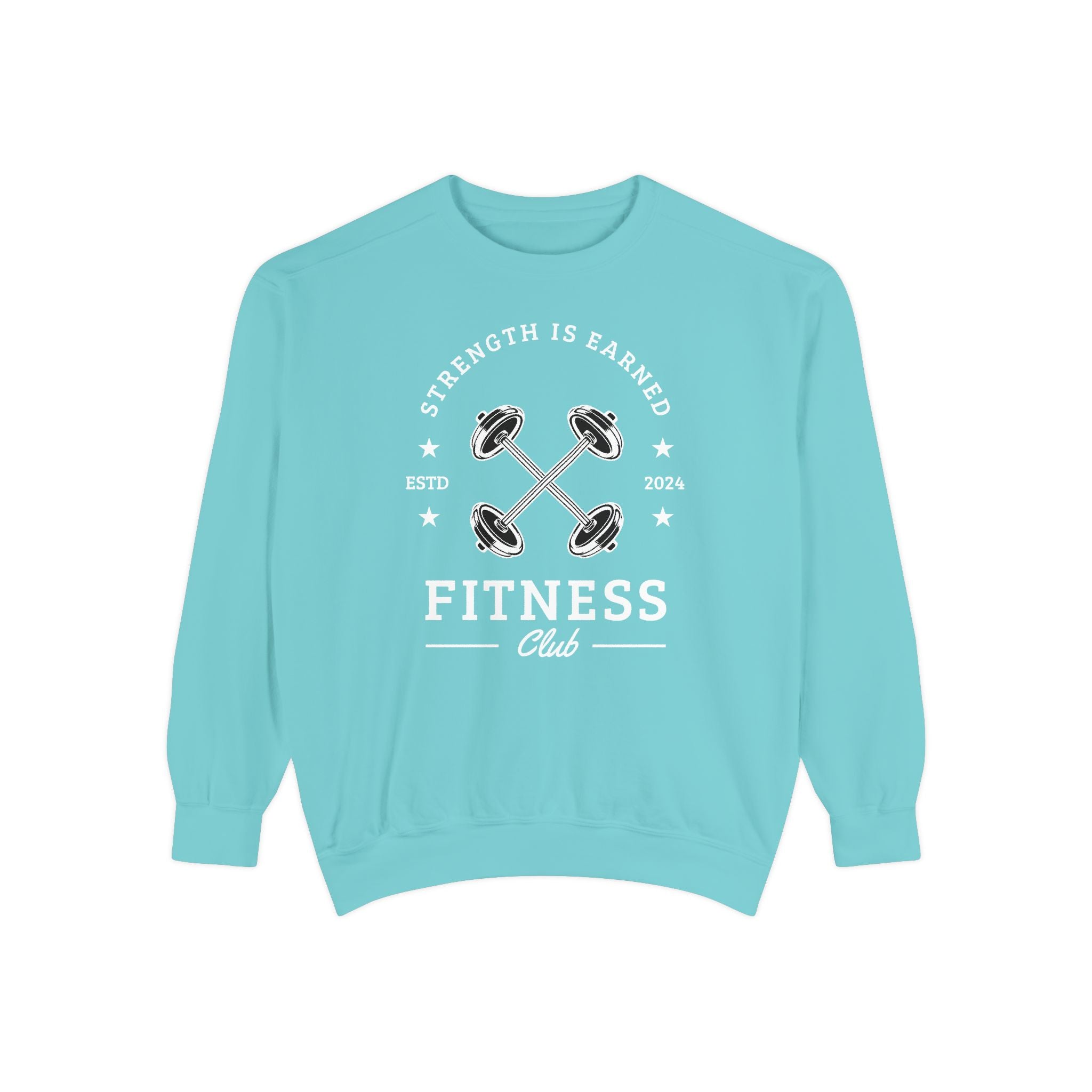 Fitness Club Sweatshirt | "Strength Is Earned" Crewneck