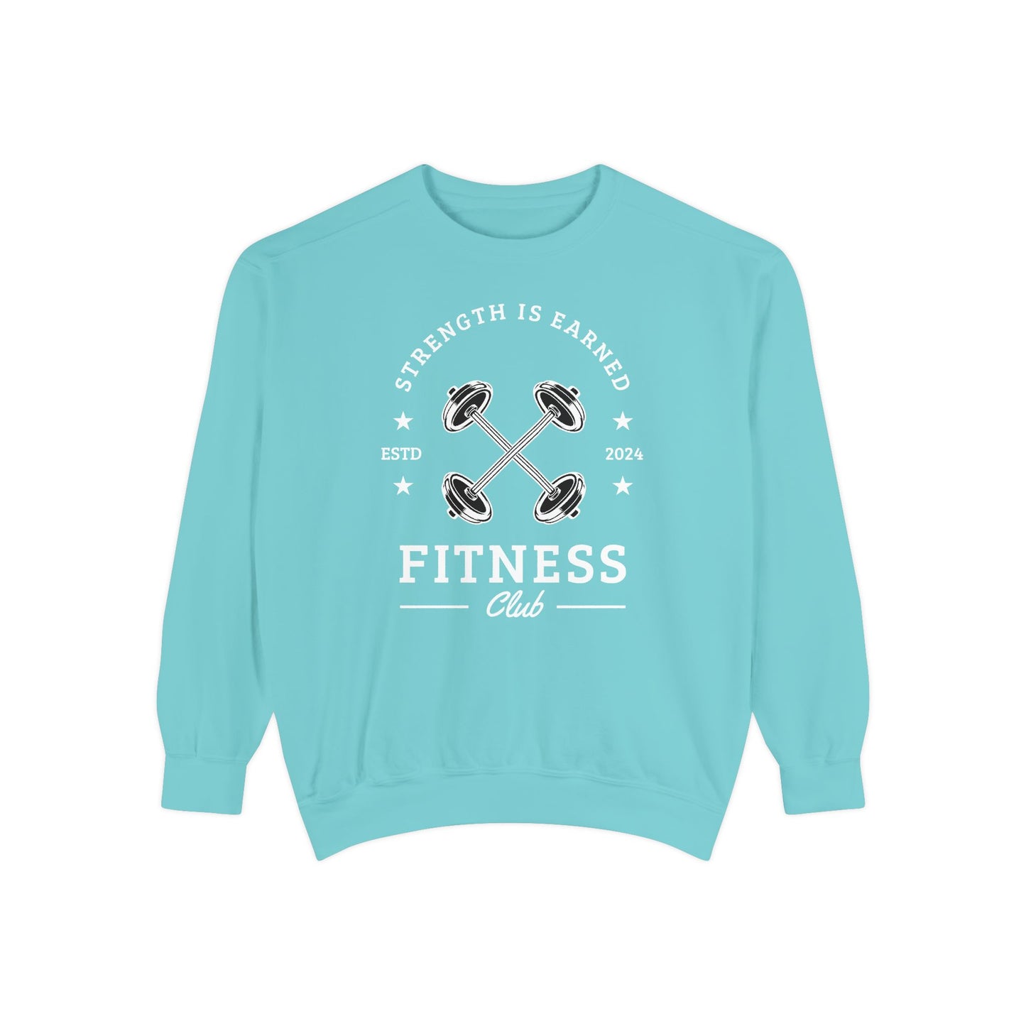 Fitness Club Sweatshirt | "Strength Is Earned" Crewneck