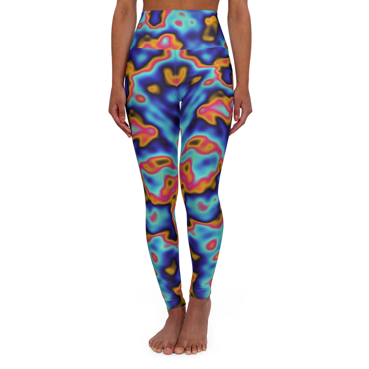 Oil Slick High-Waisted Yoga Leggings