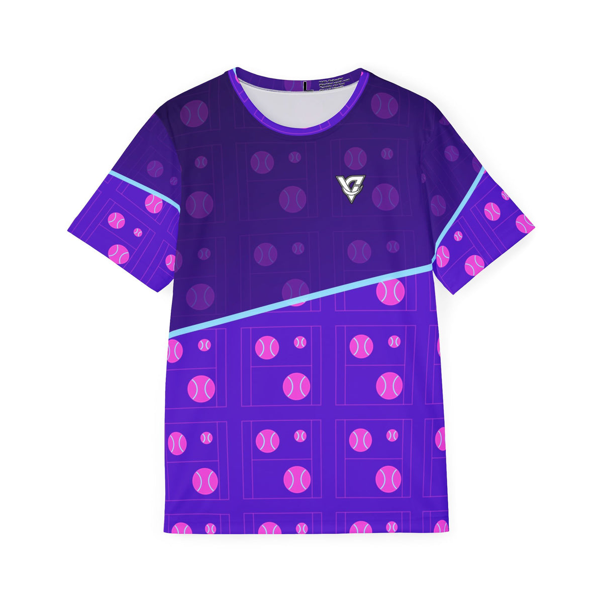 Tennis Ultra Violet Baseline Seam Men's Sports Jersey