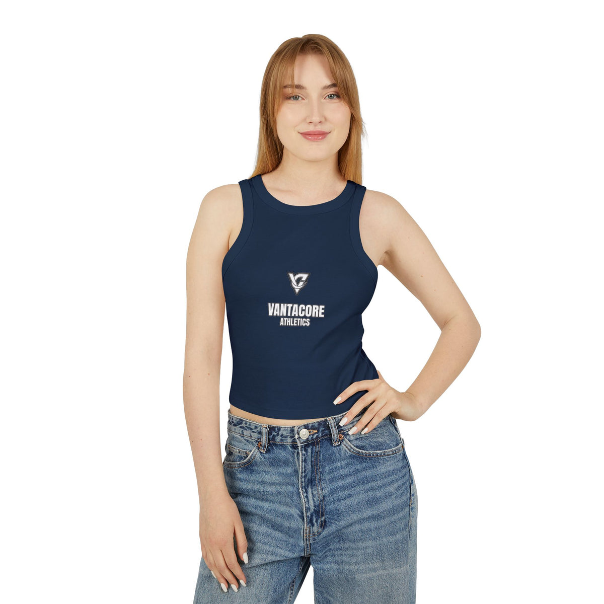 Stacked Athletics Logo Women's Racerback Tank