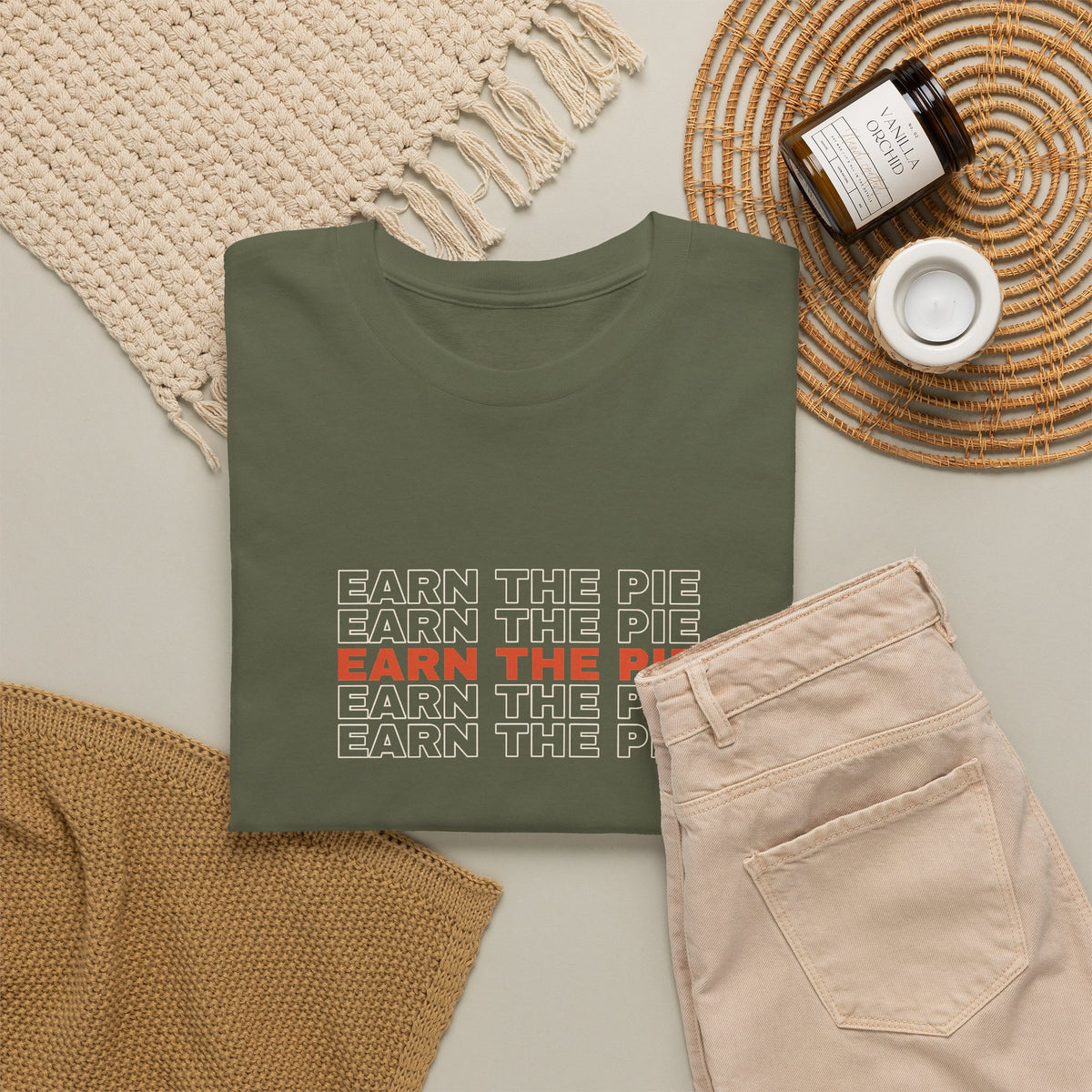 Earn The Pie | Men's Graphic Gym T-Shirt