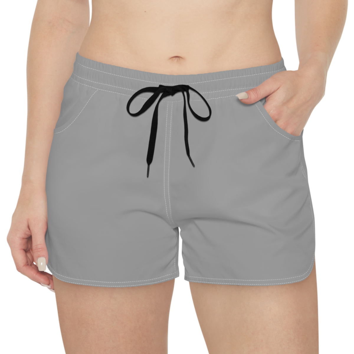Women's Multipurpose Athletic Shorts with Pockets – Ash Gray