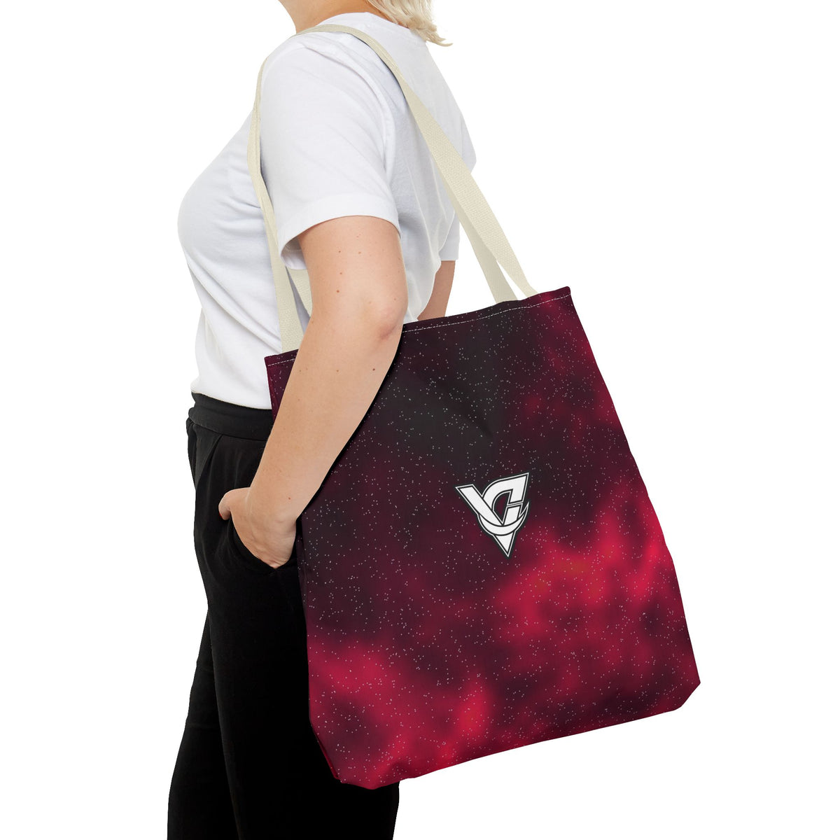 Infrared Galaxy Tote Bag — All-Over Print Gym & Everyday Tote