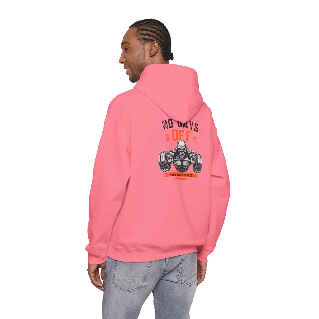 No Days Off | Heavy Hooded Sweatshirt
