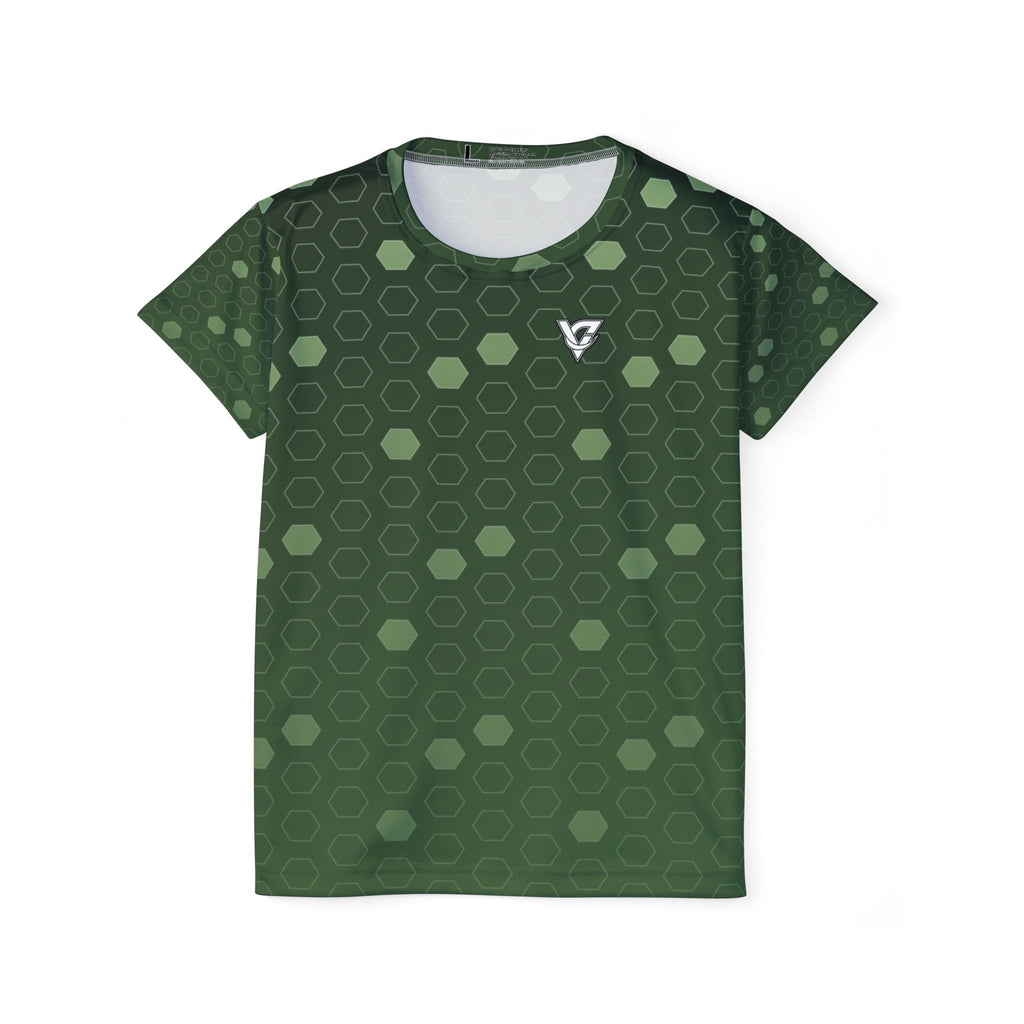 Soccer Forest Camo Hex Pitch Women's Sports Jersey