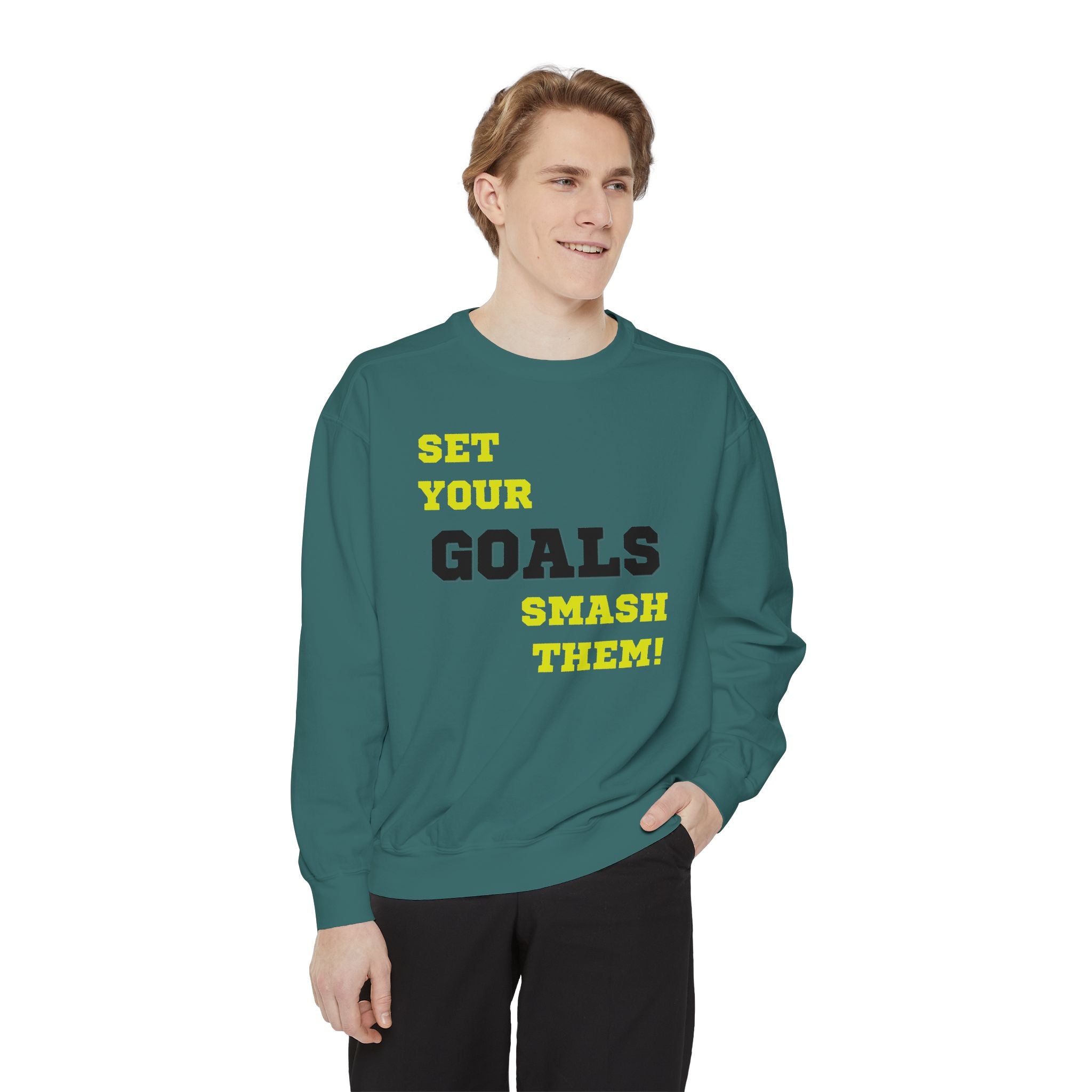 Set Goals | Motivational Crewneck Sweatshirt