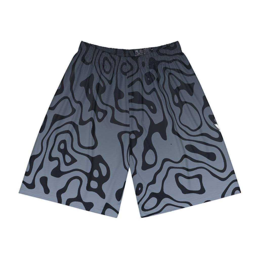 Men's Steel Tiger Stripe Athletic Sports Shorts