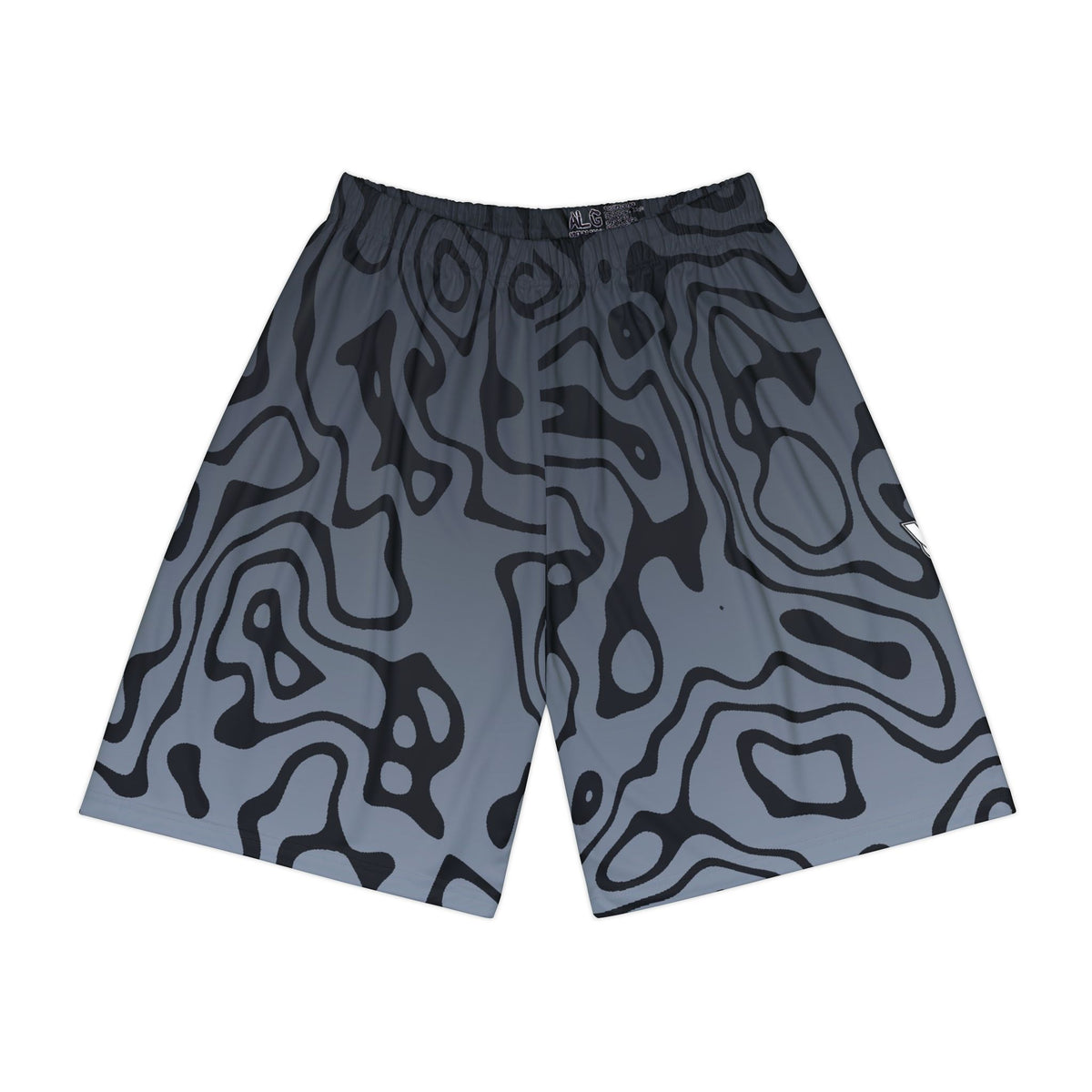 Men's Steel Tiger Stripe Athletic Sports Shorts