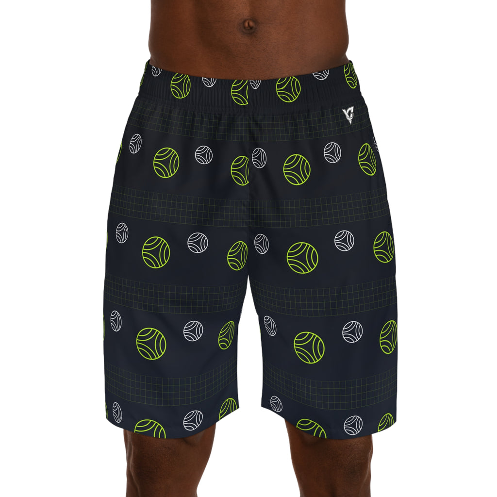 Volleyball Volt Night Spike Panel Men's Athletic Shorts with Pockets