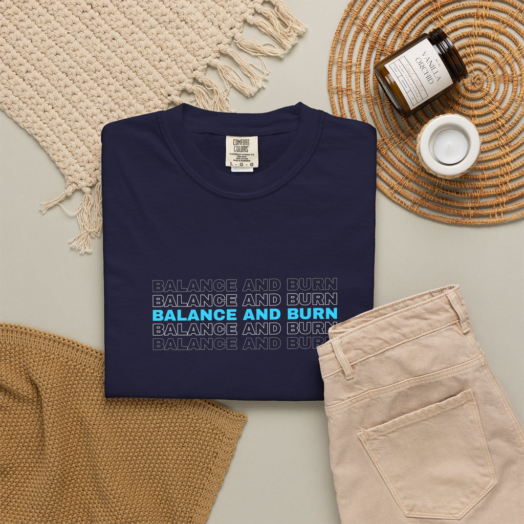 Balance And Burn | Women's Garment-Dyed Graphic Tee