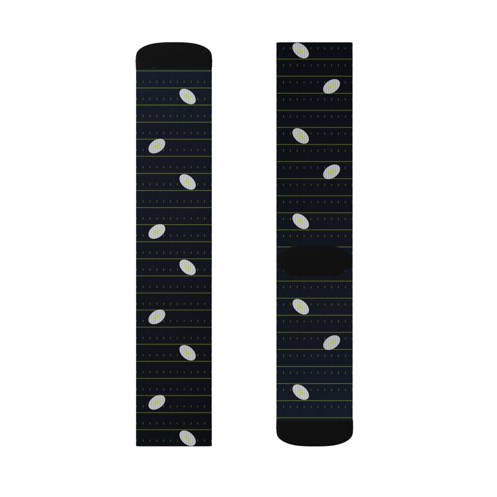 Football Volt Night Gridiron Athletic Crew Socks