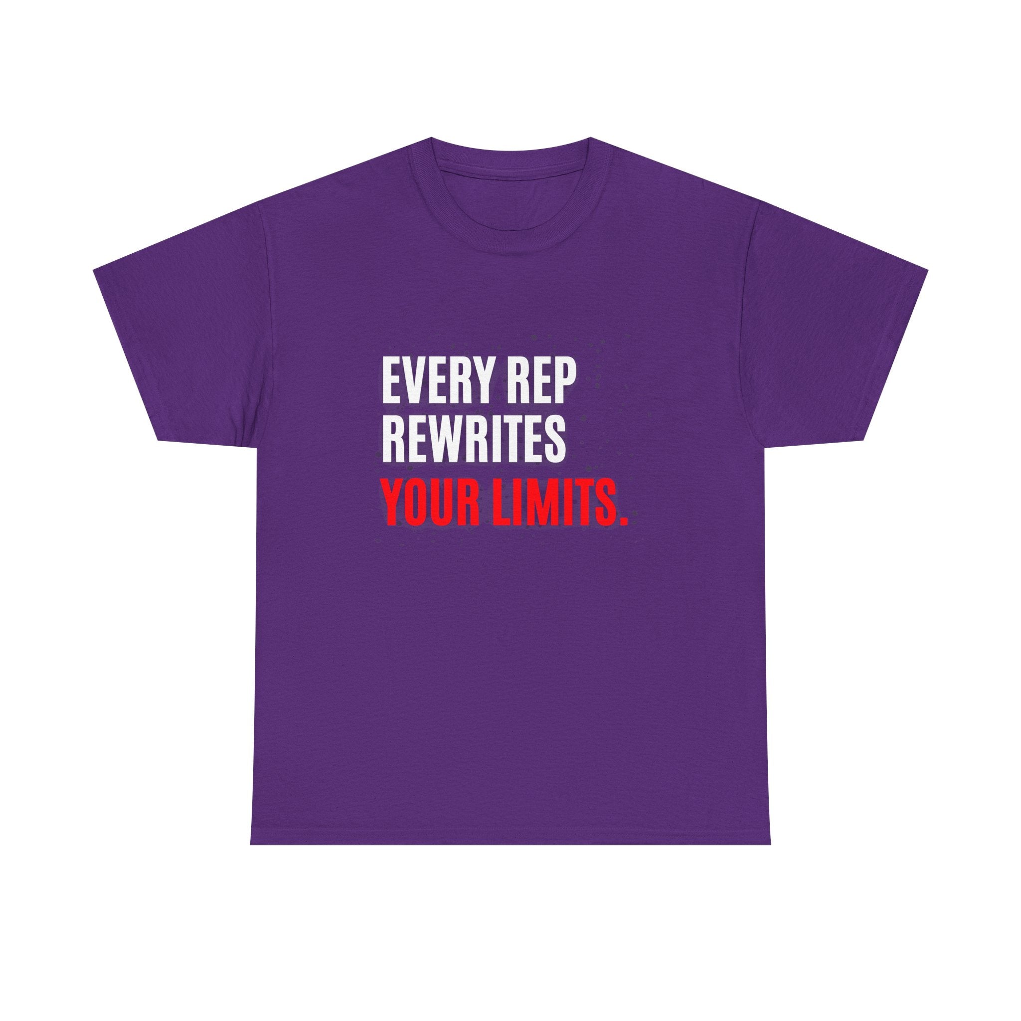 Every Rep Rewrites Your Limits | Motivational Gym T-Shirt