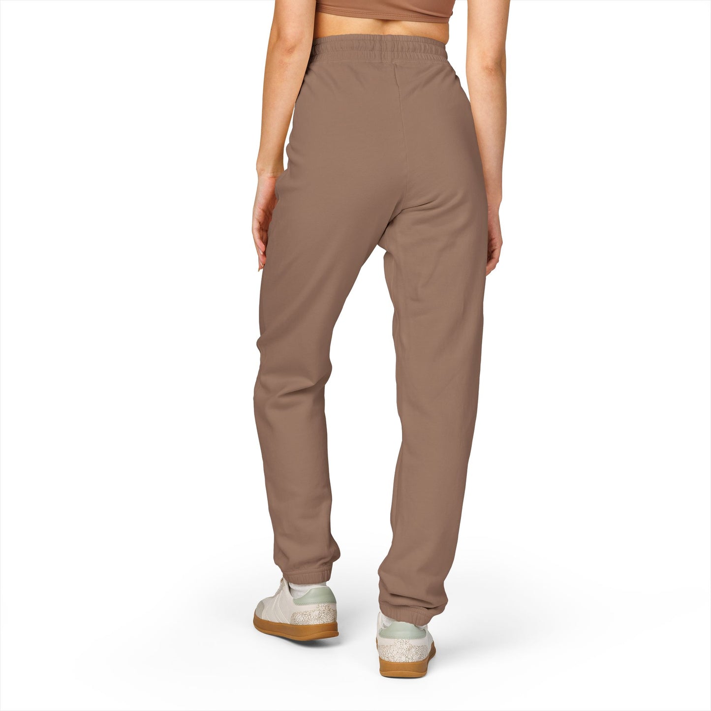 Vertical 'VANTOCOL?' Graphic Sweatpants — Garment-Dyed Fleece Joggers