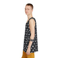 Halloween Graveyard Grey Skull & Crossbones Men's Athletic Tank