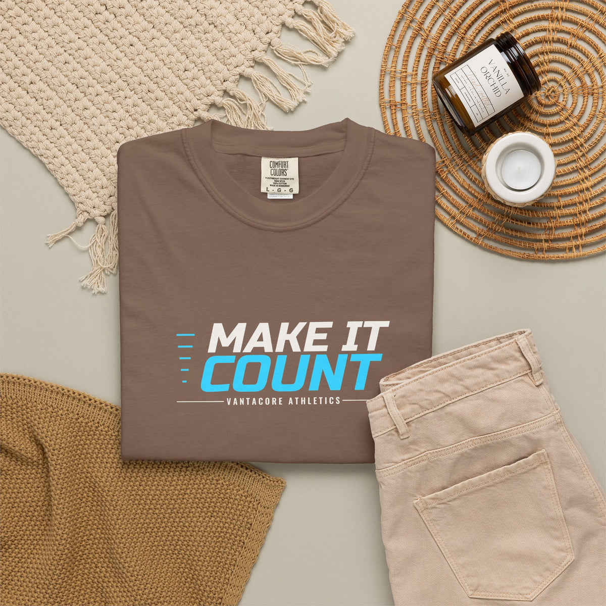 Make It Count | Women's Garment-Dyed Graphic Tee