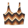 Cider Chevron Sports Bra