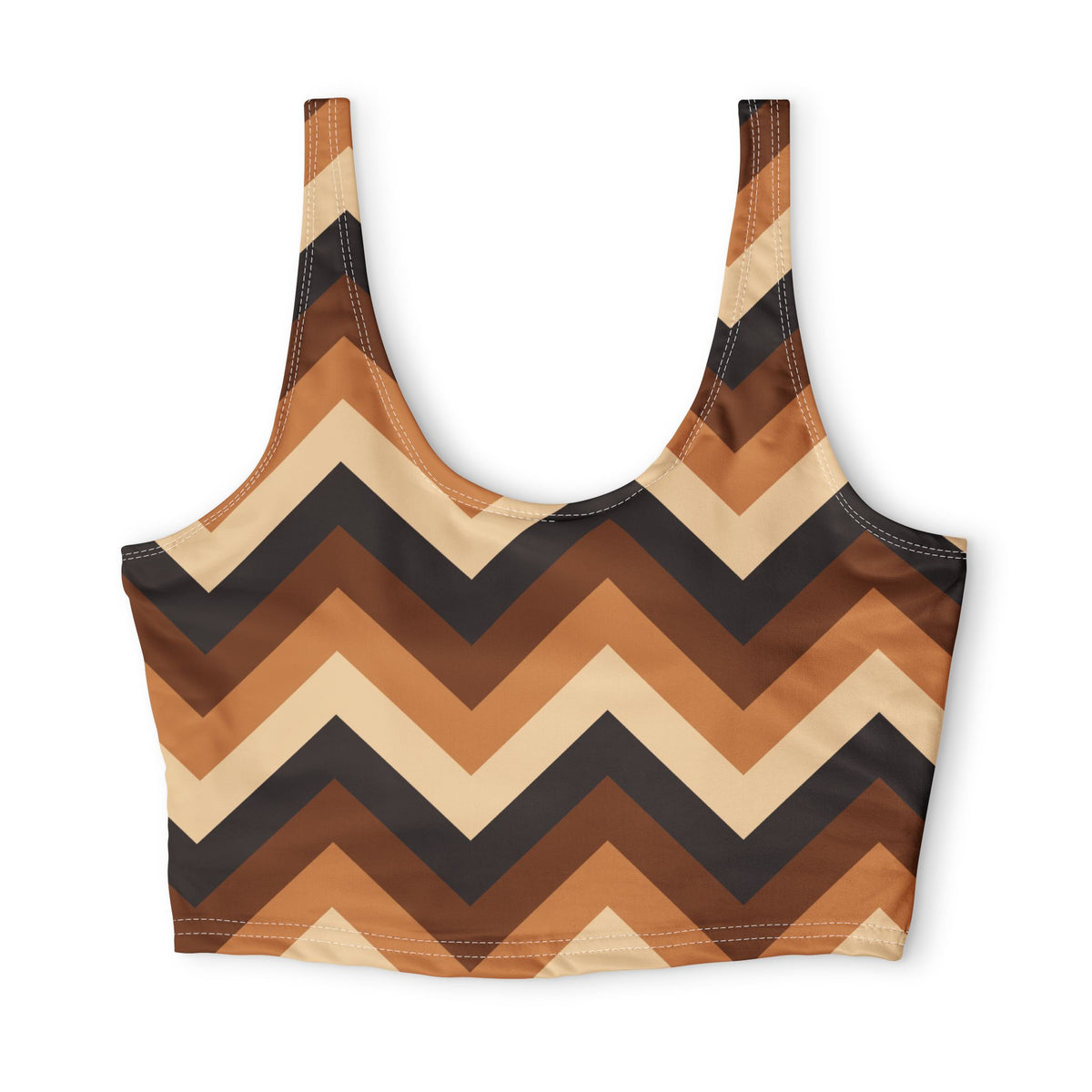 Cider Chevron Sports Bra
