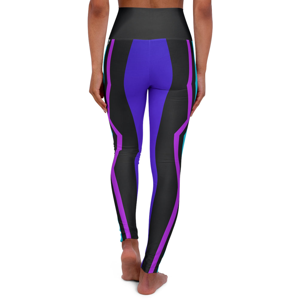 Electric Vortex High-Waisted Yoga Leggings