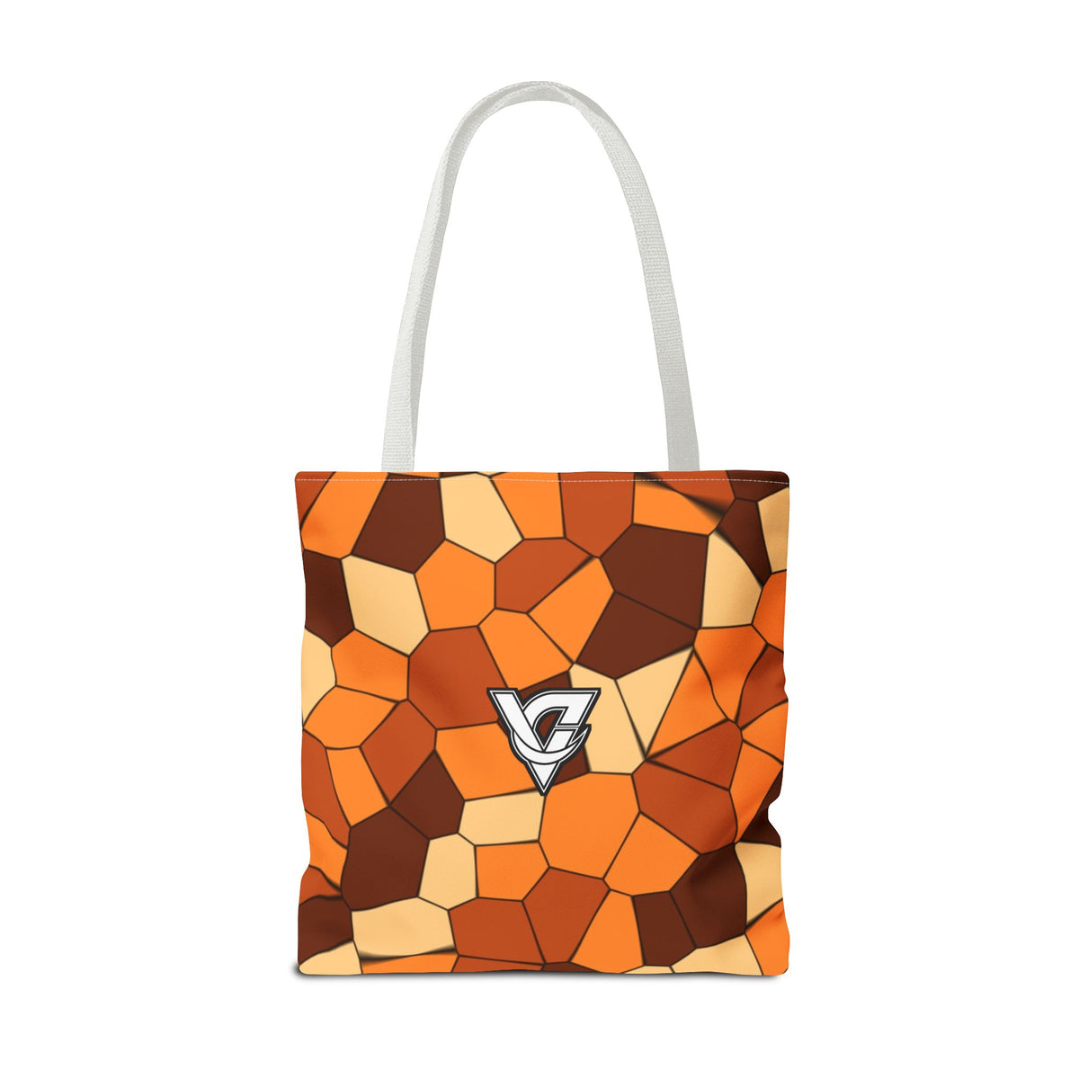 Pumpkin Mosaic Tote Bag — All-Over Print Gym & Everyday Tote
