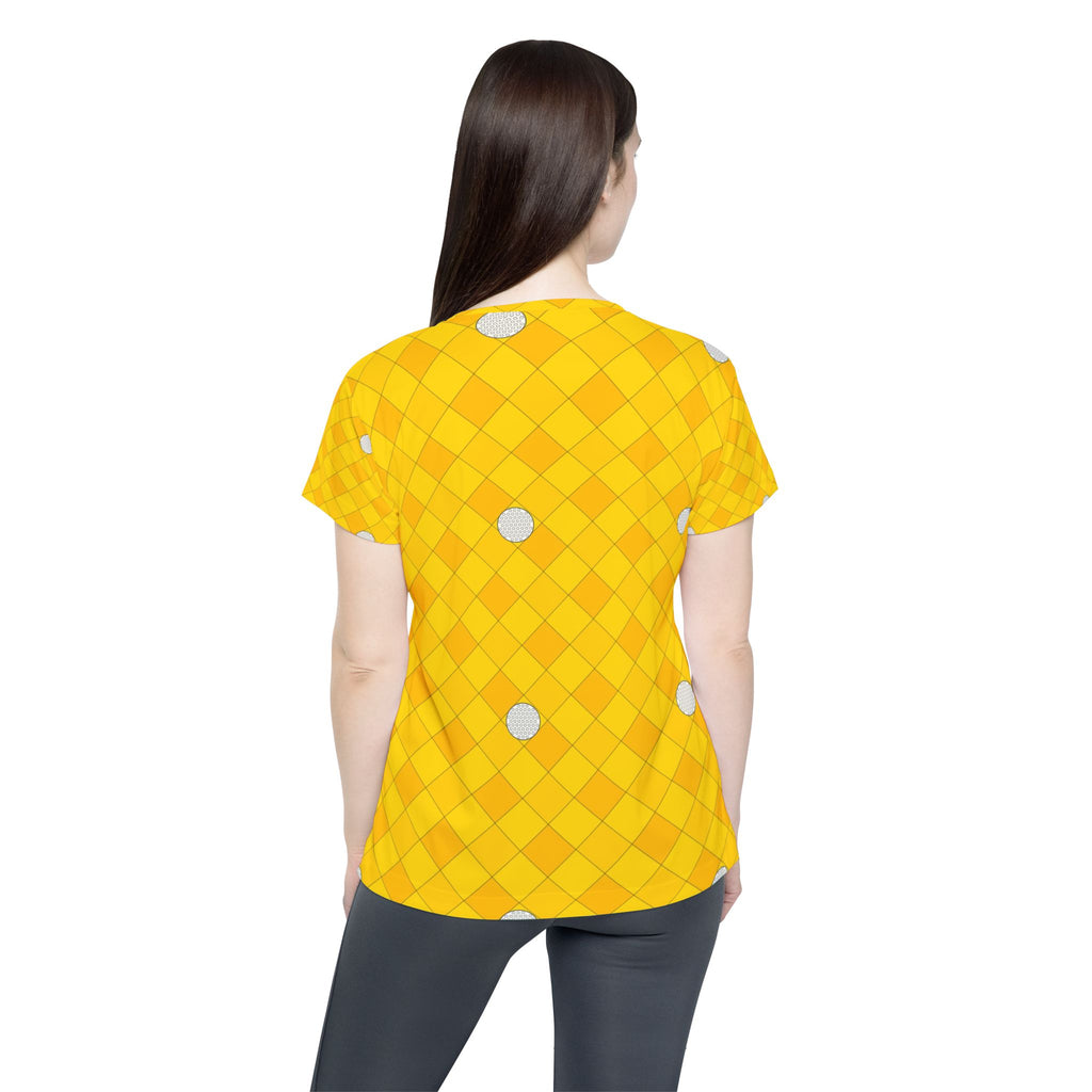 Golf Neon Citrus Dimple Links Women's Sports Jersey
