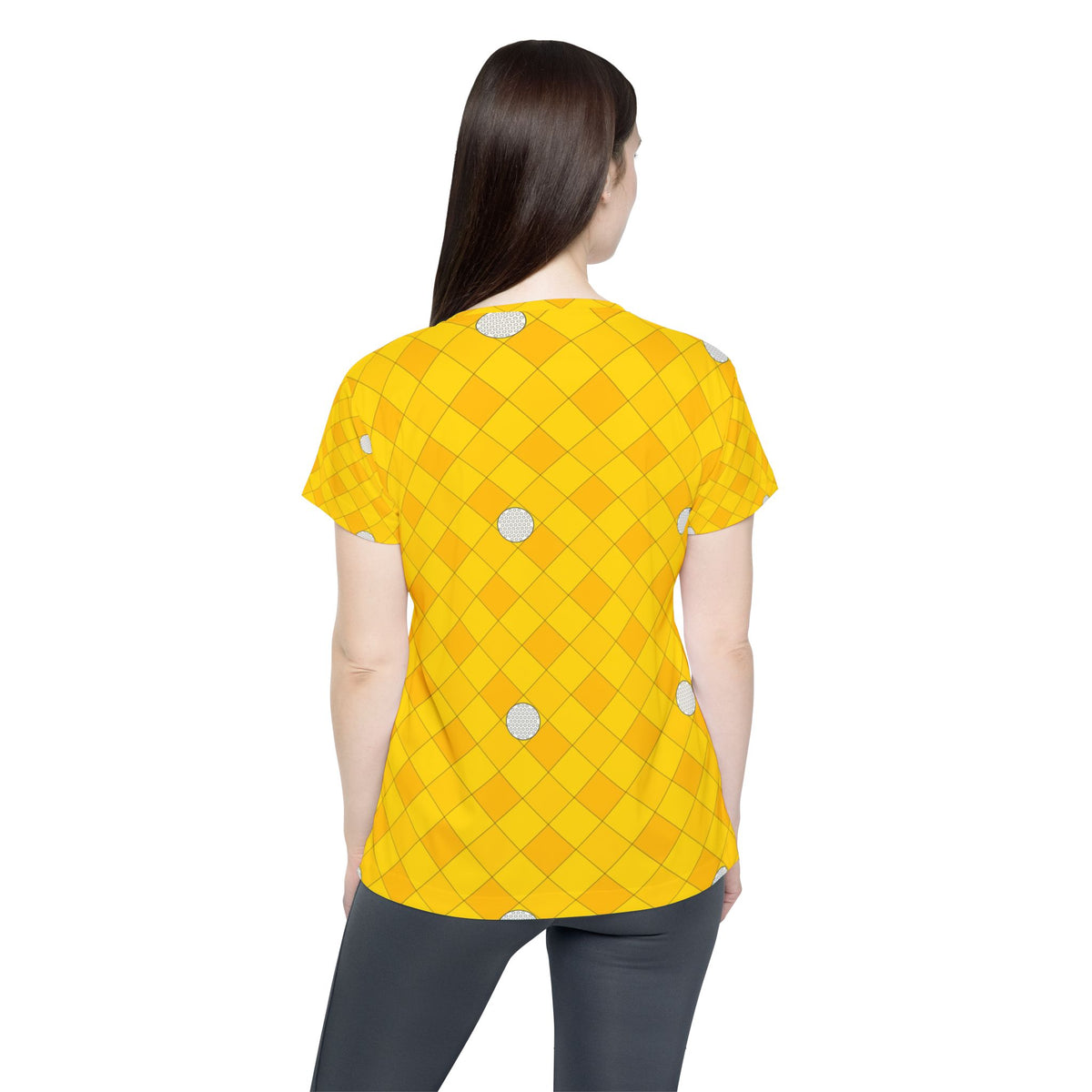 Golf Neon Citrus Dimple Links Women's Sports Jersey